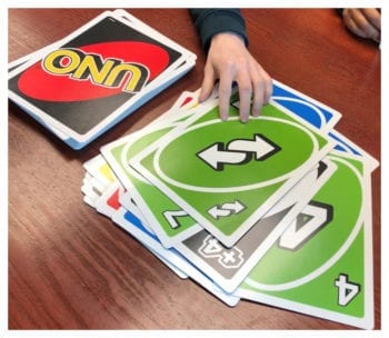 Giant “UNO” Card Game