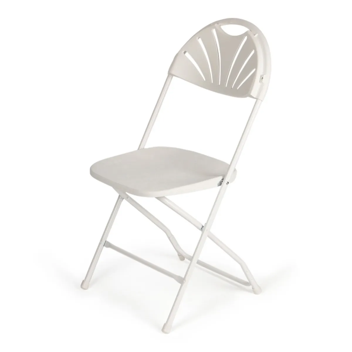 Folding chair, White Fanback